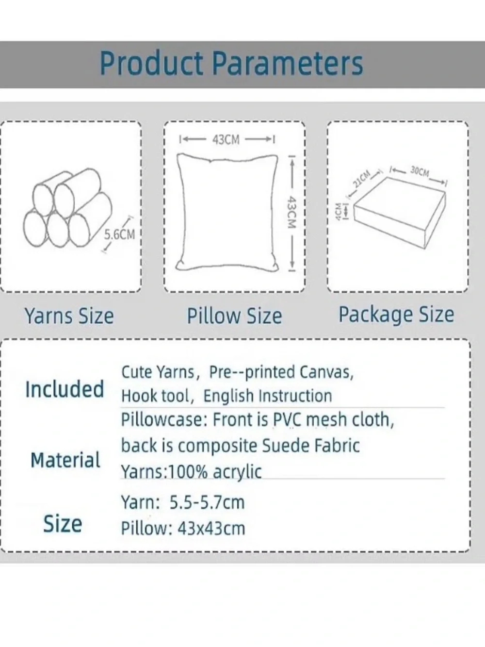 Holiday Latch Hook 2-Pack DIY Snowflake Pillowcase Set. New, Unopened.